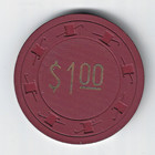 Very Rare Carson City Nugget  1 Casino Chip  Cg  P- 175- 199  Cc  Nv 1959 New