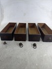 Vintage Antique Treadle Sewing Machine Cabinet Drawers W  Frames And Metal Pulls