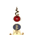 Gold Tone Tibetan Buddhist Stupa Chorten Shrine Ornament Altar Metal Decor 9 