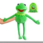 Kermit The Frog Funny Plush Doll Hand Puppet Schoolbag Frog Animal Plush Toy Big