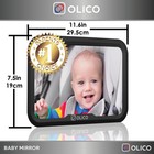 Baby Car Mirror Back Seat Adjustable Safety Infant Rear View Toddler Facing Wide