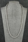 Sterling Silver Navajo Pearl Necklace 22  - Bryannen Halwood