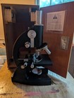 Box Case Tower Pro Model 2 Laboratory Microscope Wooden Vintage 