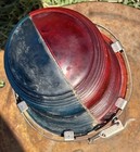 Vintage Airport Runway Light Red blue Glass Globe Pilot Airplane W Extra Base