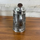 German Wmf Zinn pewter Lidded Beer Stein 7  92  Pewter Marked