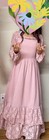 Girls Pink Maxi Dress Square Neck Long Sleeve Lace Ruffle Fit   Flare Pockets 6y