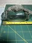 Vintage Japanese Blown Glass Rolling Pin Fishing Net Float With Original Rope