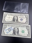 2 Note Dollar Collector Lot Vf Detail 1963 A  1 Signed Frn   1957  1 Silver Cert