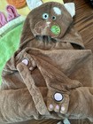 Baby Toddler Hooded Towel Lot Of 3 Bath Towels Flower  Dog  Duck 100  Cotton