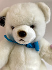 Benedict Applause White Teddy Bear Plush Stuffed Animal Toy 10  Vintage 1986 