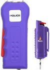 Police Stun Gun Burn Pepper Spray Combo For Self Defense 512 Purple
