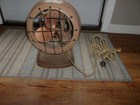 Vintage Mid Century Small Round Heavy Duty Fan Works Great