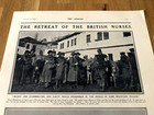 The Retreat Of The British Nurses   Ww1 Full Page Print From The Sphere  