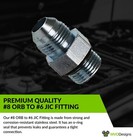  8 Orb  To  6 Jic Fitting