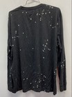 Led Zeppelin 1977 Us Tour Long Sleeve T-shirt Reprint Mythgem Splatter Sz Xl