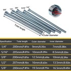 5pcs    21cm Spring Bending Tube Pipe Bender 1 4  5 16  3 8  1 2  5 8  Silver Set