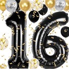 Th Birthday Decorations For Boys  40 Inch Balloon Numbers  18 Pcs 12 Inchth 16