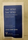 Plantronics Savi W740 Savi W745 Multi-device Wireless Headset System