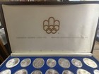 1976 Canadian Olympic Comple 28 Coin Set  925 Silver In Original Case