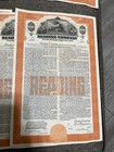  lot Of 8  Reading Railroad Bond Certificate With Coupons