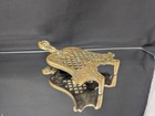 Heavy  9    Ornate Victorian Solid Brass Trivet Antique English Kettle Stand