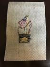 Completed  Finished Counted Cross Stitch  Patriotic Planter