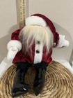 Woof   Poof Plush Musical Santa Claus Shelf Sitter Doll 2010 15  Jingle Bells 