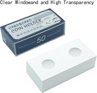 600 Pcs Coin Flips 6 Assorted Sizes 2  X 2  Cardboard Coin Holders Mylar Coin