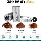 Manual Stainless Steel Coffee Grinder - 18 Adjustable Settings