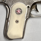 Vtg 1950s  Hubley Army Colt 45 Toy Star Cap Gun   Rare   Chrome  