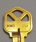 Qty Of 10 Of Kwikset Kw1 Key Blank New  Solid Brass W  Brass Finish Usa Free S h