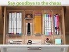 12 Piece Clear Drawer Organizer Set  3 Sizes Bathroom Vanity Organizer Trays    