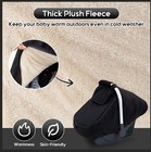 Winter Baby Car Seat Cover  Infant Car Seat Cover With Thickened Fleece Lined   