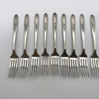 Lot Of 11 Vintage Community Plate Grosvenor Dinner Forks 7 1 4  