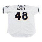 Adam Scott Game Used Akron Rubber Ducks Rawlings Jersey Size 48 Wofford