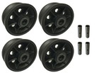 4 Heavy Duty Caster Wheels Set 4  5  6  8   V-groove Wheel Set With Bearing kit