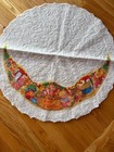 Vintage Rennoc Felt Christmas Tree Skirt Merry Christmas Toys Dolls Retro