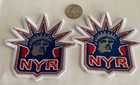  2 -new York Rangers Vintage Style Embroidered Iron On Patches Beautiful 