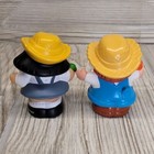Fisher Price Little People Farm Cowboy Jed Seed Sonya Lee Asian Carrot Lot Of 2