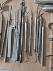 Vintage Lot Of 31 Stainless Steel Dental Lab Tools Sklar Parker Everbrite Etc 
