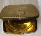 Vintage 1940s Compact Max Factor Hollywood Usa Art Deco Mcm