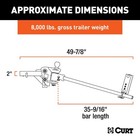 Curt Trutrack 4p Weight Distribution Hitch 2  Shank W  4x Sway Control 17499