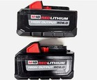 2 Pack New M18 Milwaukee 6 0 Ah Batteries 18v Xc 18 Volt High Output 48-11-1865