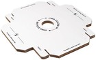 Disposable Cardboard Trash And Recycling Boxes  Bin   Lid   Trash Bag- White    