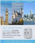 Us To Uk Ireland Travel Plug Adapter 2 Pack  Type G Plug Adapter With 2 Outlets