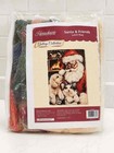 Herrschners Santa   Friends Latch Hook Yarn Kit Craft 27 x40  New