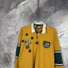 Vintage  Rugby World Cup 2003 Australia Wallabies Long Sleeve Polo Shirt  