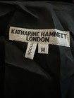 Vintage Crushed Velvet Vest Kristen Hammett London Black Button Up Sz M