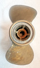 Vintage Brass 2 Blade 12 75   Propeller Old Brass Boat Prop Quick Sliver 12 3 4