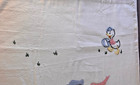 Disney Fleece Baby Blanket Felt Appliqu   Embroidered Donald Duck Satin Trim Vtg